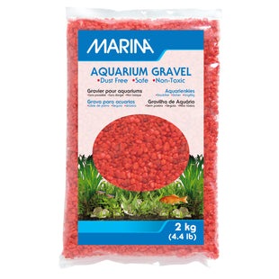 Marina Orange Decorative Aquarium Gravel - 2 kg (4.4 lb)