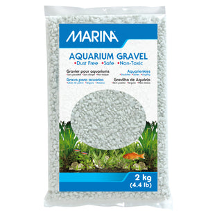 Marina Cream White Decorative Aquarium Gravel - 2 kg (4.4 lb)